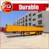 3 Axles Yellow Sidewall Semi Trailer