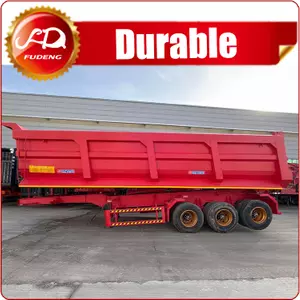 Industrial Grade 3 Axle Rear Tipping Dump Semi Trailer